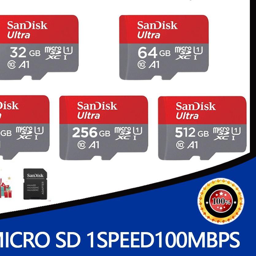 Thẻ Nhớ Micro Sd Sandisk Ultra (32Gb 64gb 128gb 256gb 512gb 512gb