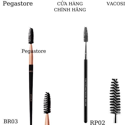 Cọ trang điểm - Cọ mi cuốn xoắn Vacosi BR03 và Vacosi RP02