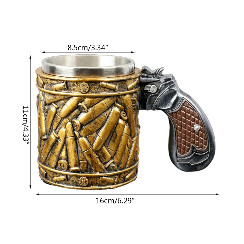 Cốc Lọc Bia Ammo Cao Cấp Phong Cách Phương Tây