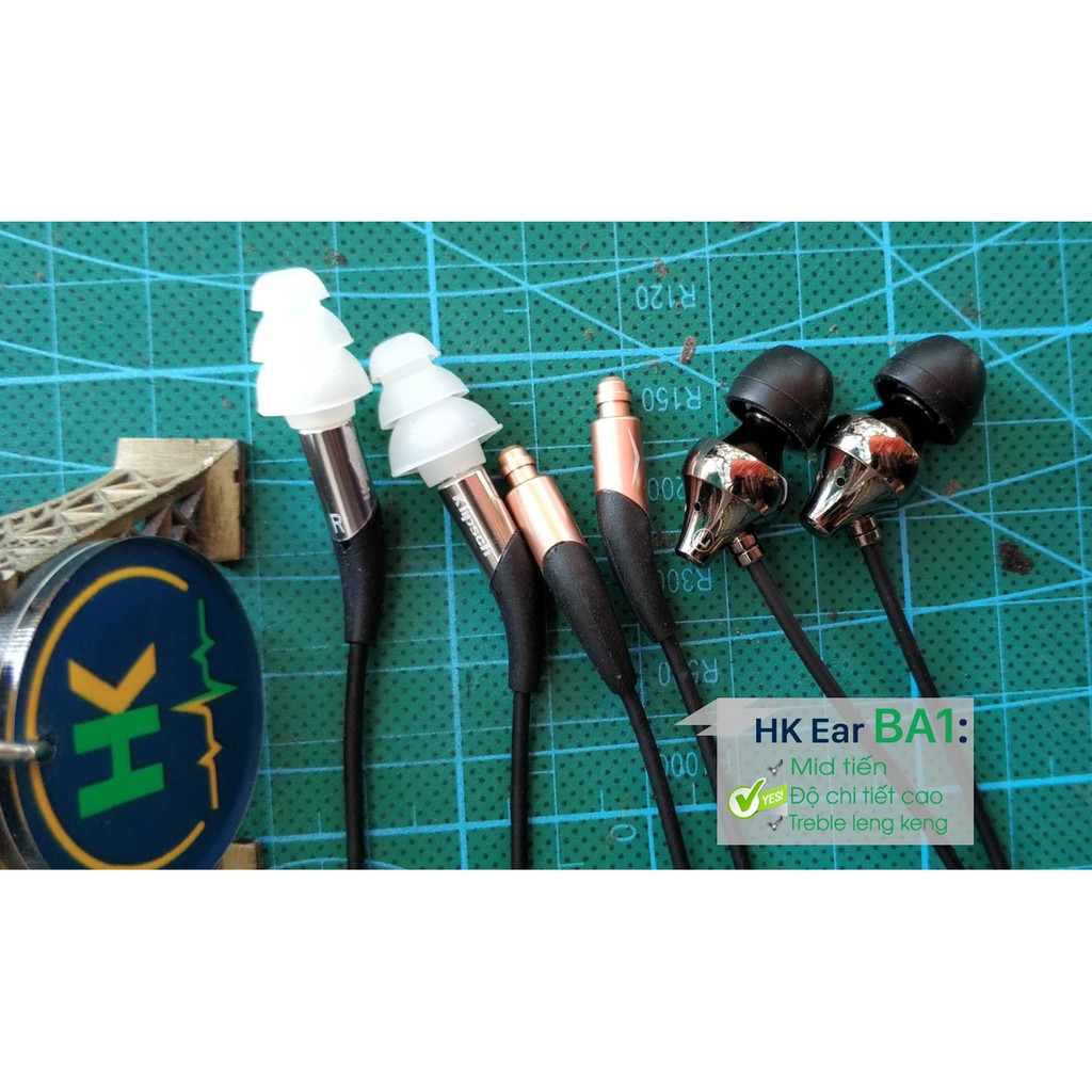 [Mã 99ELHA giảm 7% đơn 300K] Tai nghe DIY HK Ear BA1 (Có mic) - Handmade King
