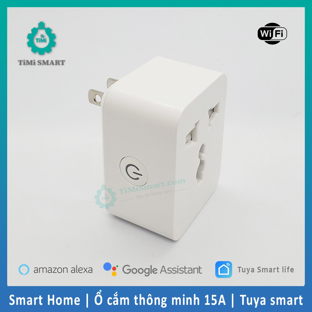 [Bảo Hành 6 tháng] Ổ cắm thông minh wifi Tuya Smartlife 10A - Đo điện năng tiêu thụ