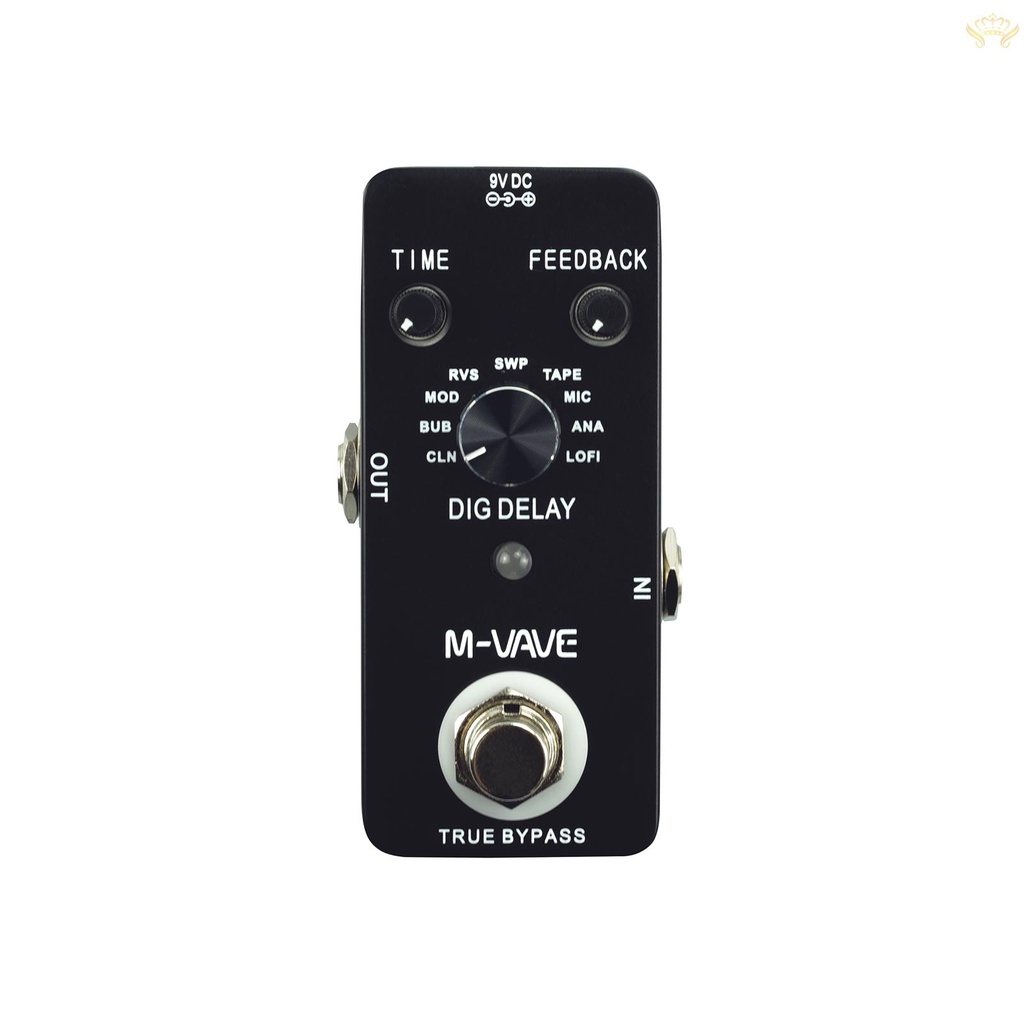 Bàn Đạp Hiệu Ứng Kỹ Thuật Số 9 Hiệu Ứng Trễ M-VAVE DIG Cho Đàn Guitar