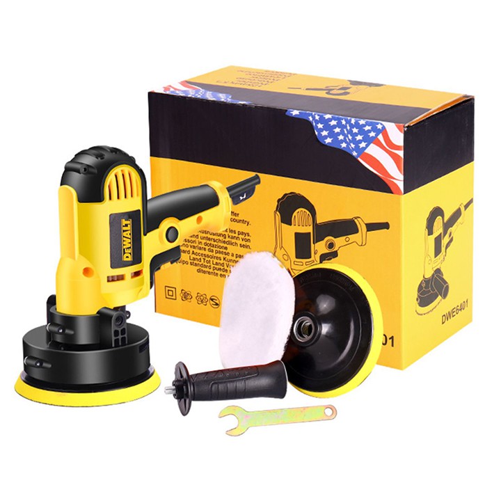 Máy đánh bóng ô tô, Máy chà nhám Dewalt 700W Chính Hãng kèm phụ kiện