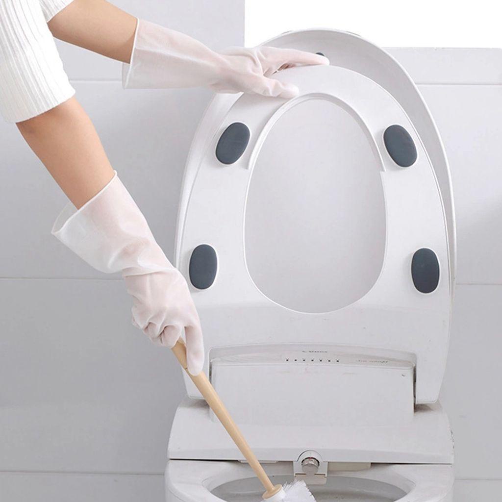 IVORY Găng Tay Rửa Chén Bằng PVC Trong Suốt Chống Trượt Dễ Sử Dụng