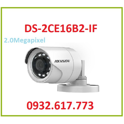 Camera hồng ngoại 2.0 Megapixel HIKVISION DS-2CE16B2-IF (Vỏ sắt)