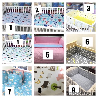 Ga chun bọc đệm cũi cho bé