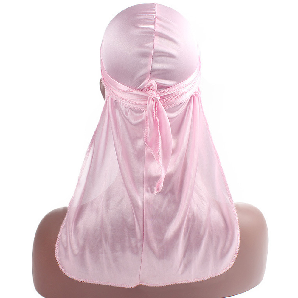 Mũ cướp biển bandana vải lụa giả co giãn có thể điều chỉnh nhiều màu sắc