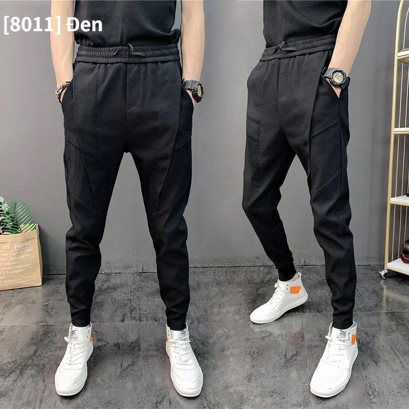 Quần jogger nam không dày phong cách Hàn Quốc nam