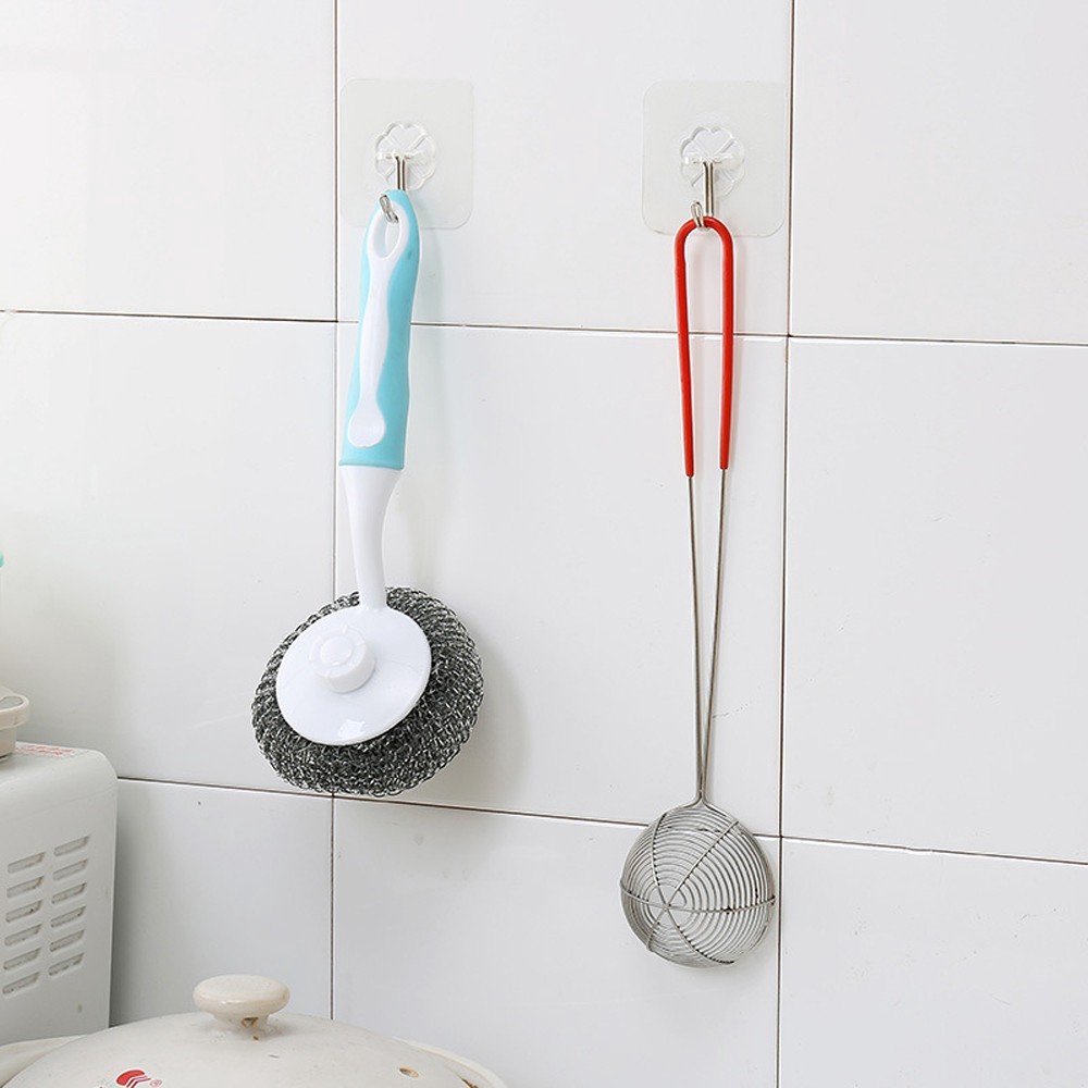 Móc dán tường trong suốt tự dính tiện dụng