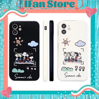 🌸VIDEO THẬT🌸 Ốp Lưng iPhone Cạnh Vuông Dẻo Snoppy iPhone 6/6s/6plus/6splus/7plus/8plus/x/xs/xsmax/11/11promax/12/12 pro
