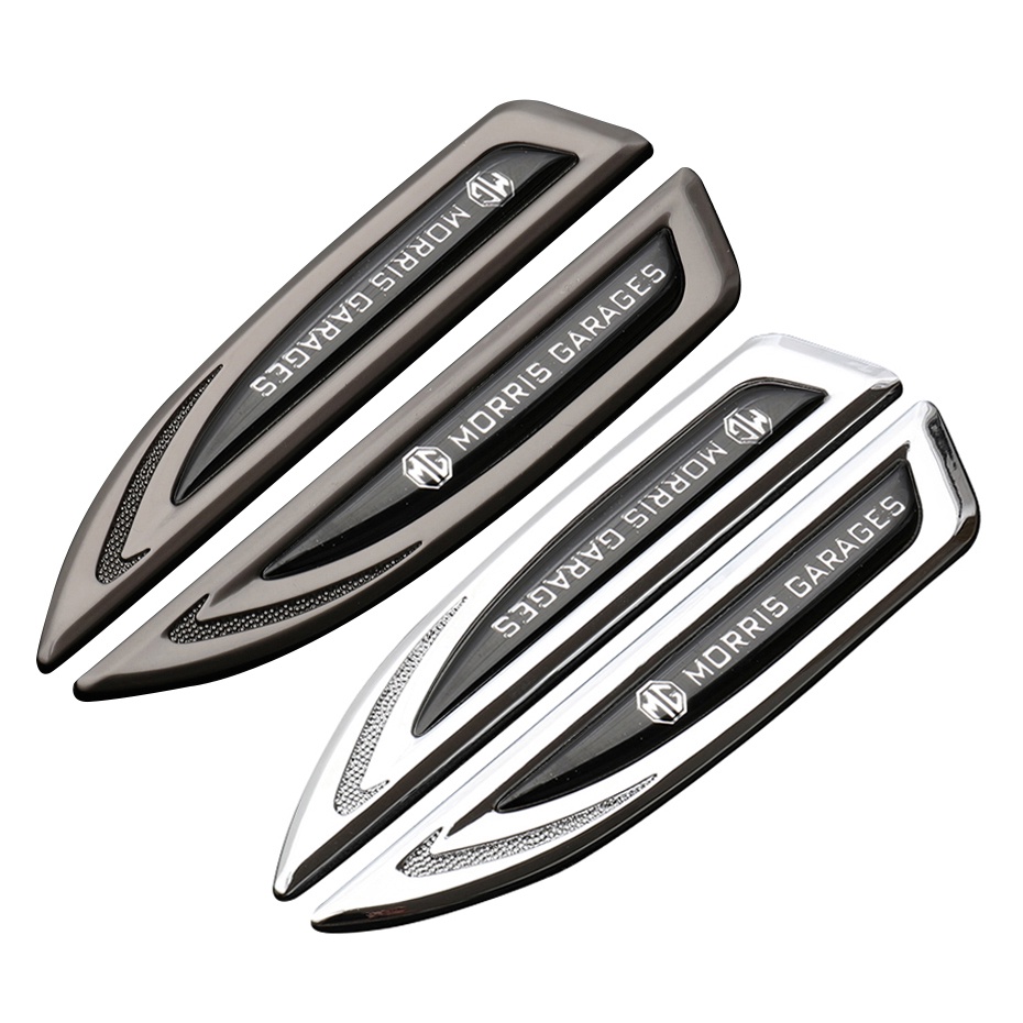 Set 2 miếng dán tấm chắn bùn xe hơi bằng kim loại trang trí cho MG ZS HS MG3 MG5