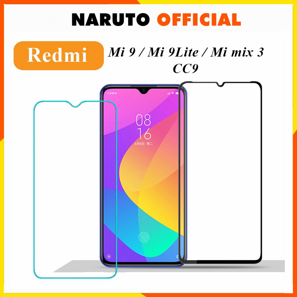 Cường Lực Xiaomi Mi 9 CC9  Mi 9 Lite  Mi Mix 3 Full Màn Trong Suốt Tặng Kèm Khăn Lau Độ Cứng 9H Bảo Vệ Cực Tốt