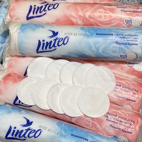 Bông tẩy trang Linteo Cosmetic Cotton Pads (100-120-140 miếng)