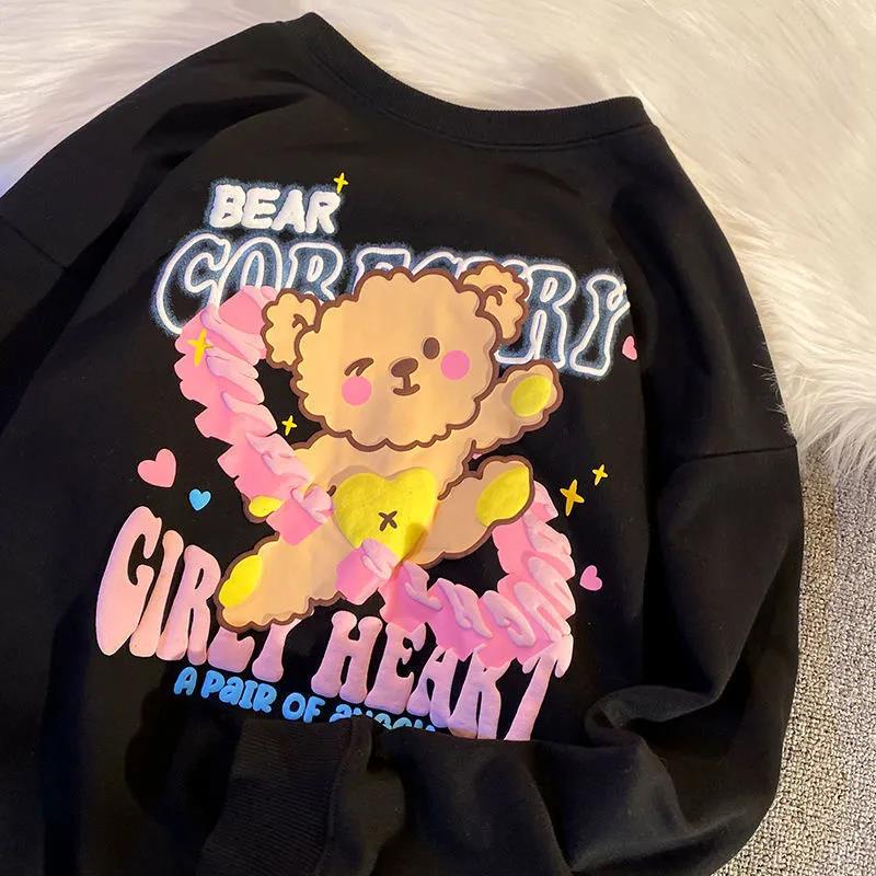 NRVP Áo Thun Nữ Dài Tay Cổ Tròn Thời Trang Hàn