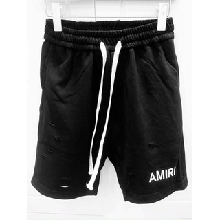 Quần sooc nam nữ Amiri rách, logo gấu quần, chất siêu mát, quần đùi Unisex - bearshop