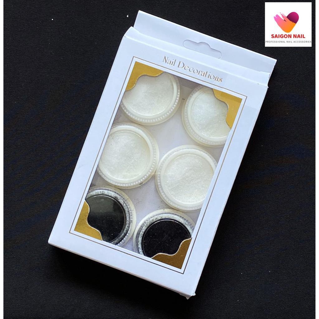 Kim tuyến cát mịn trắng đen - 95