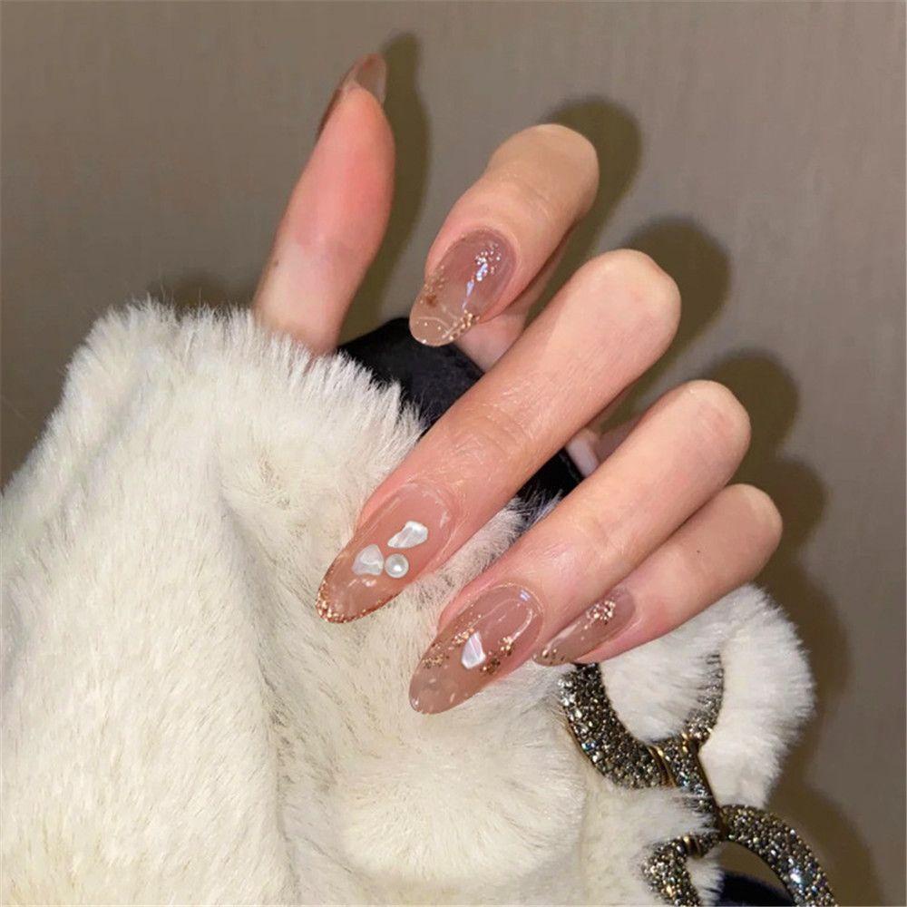 NIUYOU Set 24 Hộp Phụ Kiện Trang Trí Móng Tay Thời Trang