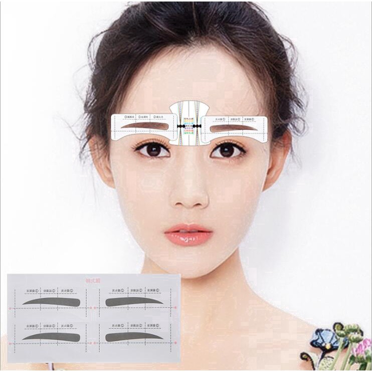 [Hàng mới về] Set 12 Thẻ Dán Xăm Lông Mày Chống Nước Lâu Trôi Cho Người Mới Bắt Đầu