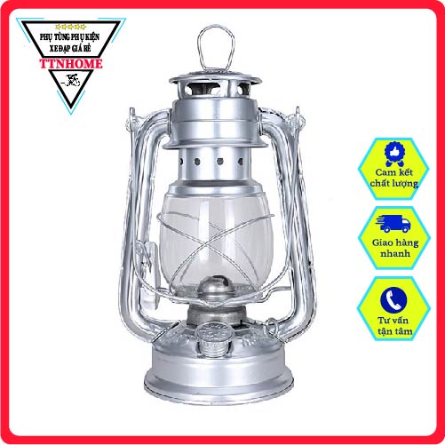 đèn bão đèn dầu chống bão phong cách cổ điển cao 24.5cm