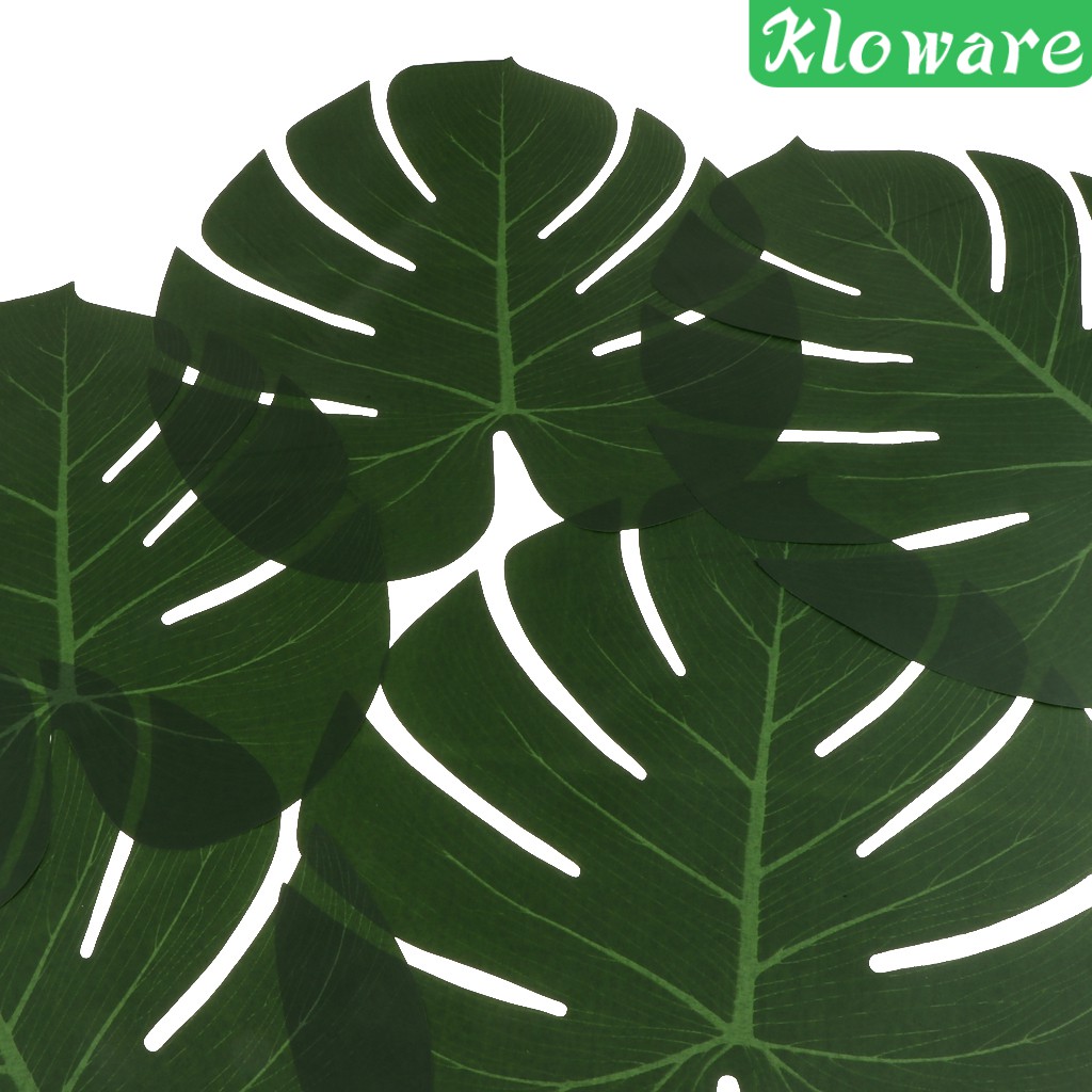 [Kloware] Set 5 Tấm Lót Bàn Ăn Cỡ Lớn Hình Lá Cọ Nhân Tạo