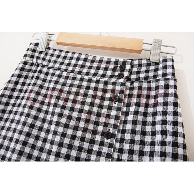 [Hàng sẵn] Chân váy đuôi cá kẻ caro dáng chữ A - Chân váy đuôi cá lệch tà vạt chéo (Hàng Quảng Châu) | BigBuy360 - bigbuy360.vn