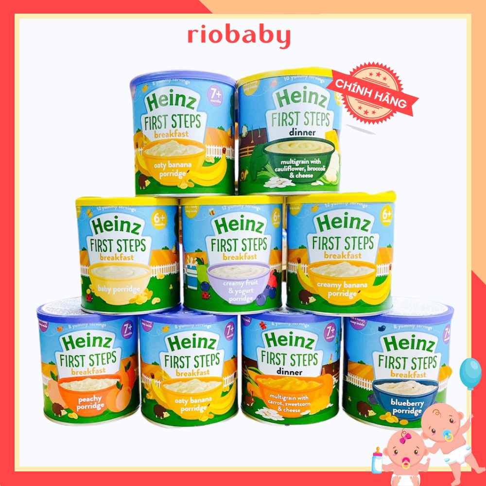 Bột ăn dặm Heinz cho bé 6m+ 200g-240g - Riobaby