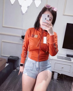 Áo khoác thun nữ có nón