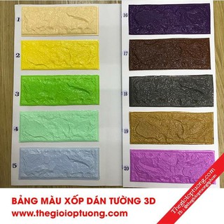 Xốp Dán Tường Giả Gạch 3MM