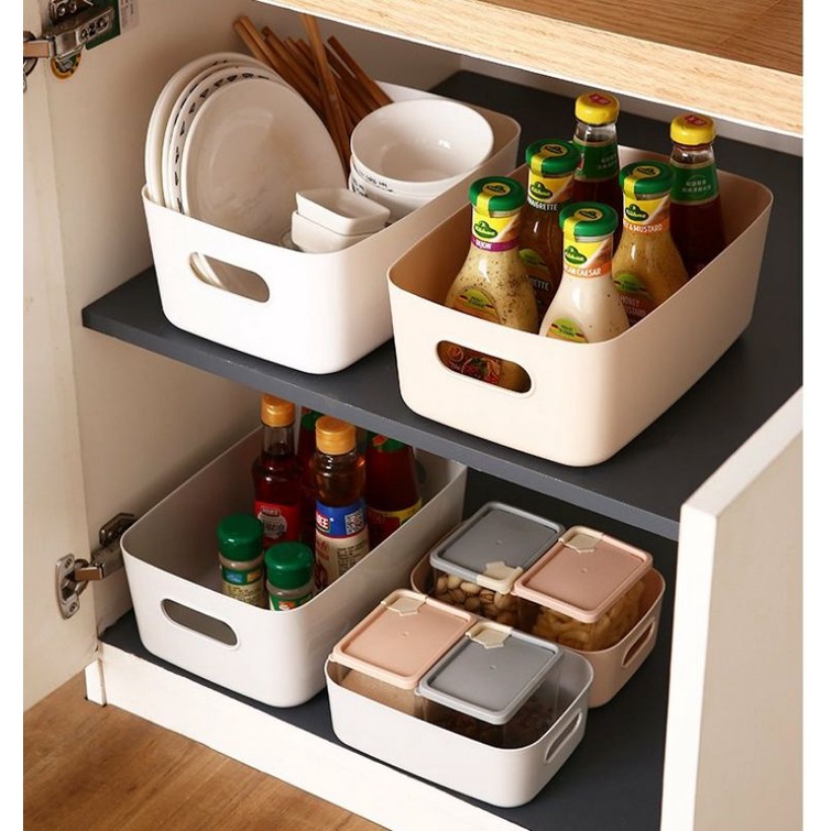 Sỉ 10 Hộp đựng đồ bằng nhựa có tay cầm nhiều màu tiện lợi