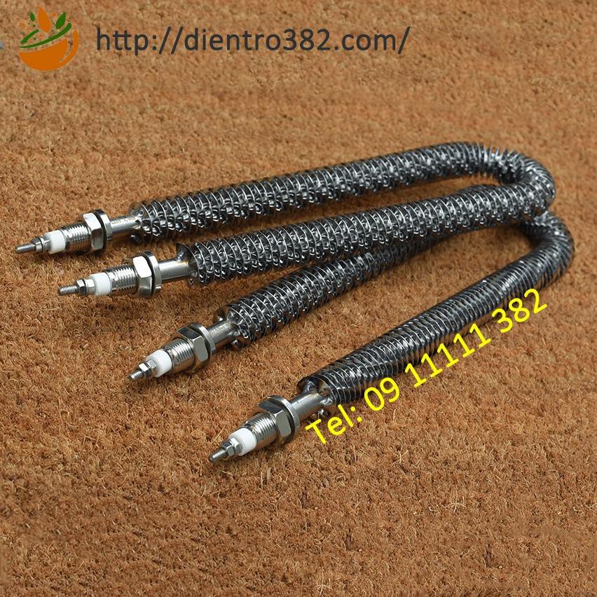 Thanh sấy nông sản, điện trở sấy khô có cánh tản nhiệt chữ U ciều dài 30cm, 40cm, 50cm.