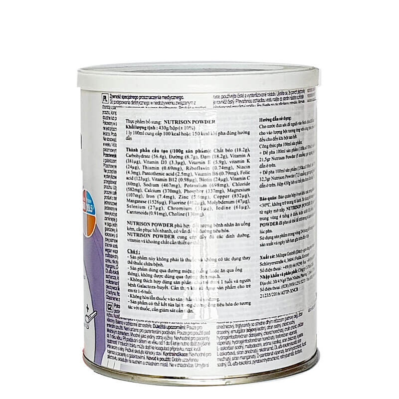 Sữa Nutrison Powder 430g cho người tiêu hóa kém nhập khẩu từ Đức