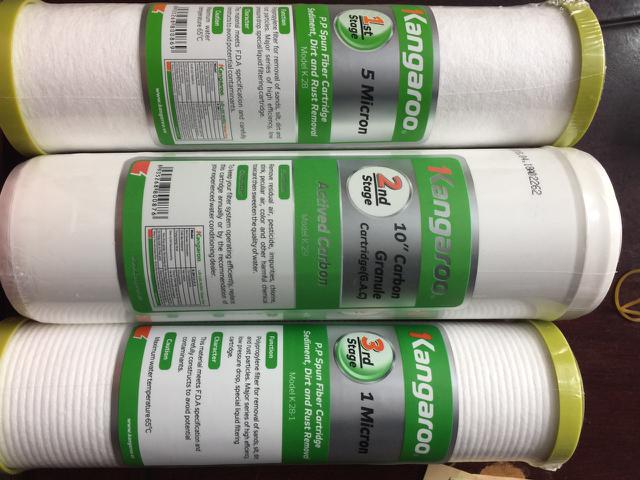 Bộ 3 lõi lọc nước Kangaroo chính hãng (Dùng được cho các loại máy RO) | BigBuy360 - bigbuy360.vn