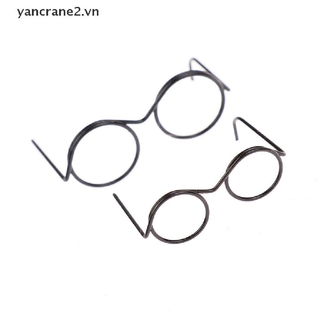 Set 10 Mắt Kính Không Gọng Tròn Thời Trang Cho Búp Bê 30cm yancrane2.vn