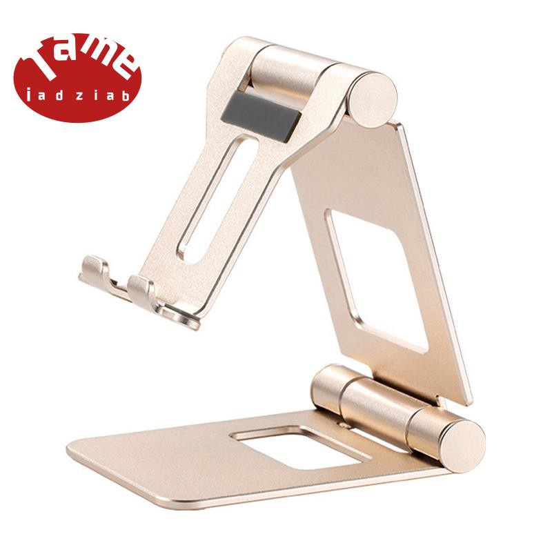 Tablet PC Stand Double Folding Stand Adjustable Desktop Stand Aluminum Alloy Tablet Suitable for iPad Mini / iPad Air