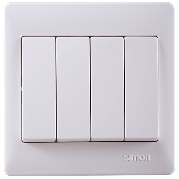 Bộ công tắc bốn một chiều mặt chuẩn vuông Simon Series 50 51041B