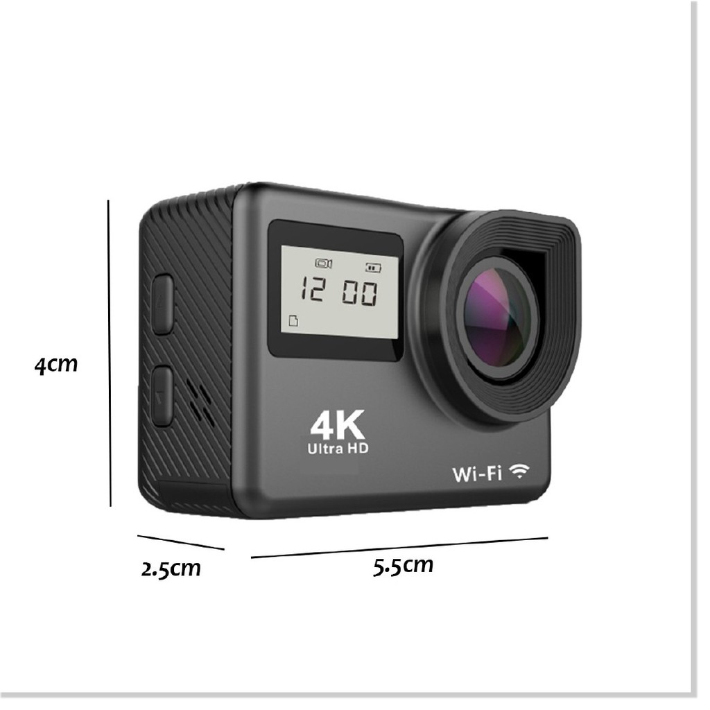 Camera hành trình chống thấm nước hiển thị độ phân giải 4K kết nối wifi 12MP | BigBuy360 - bigbuy360.vn
