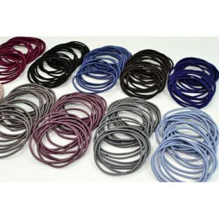 SET 100 Dây Buộc Tóc nhiều màu túi zip sang chảnh