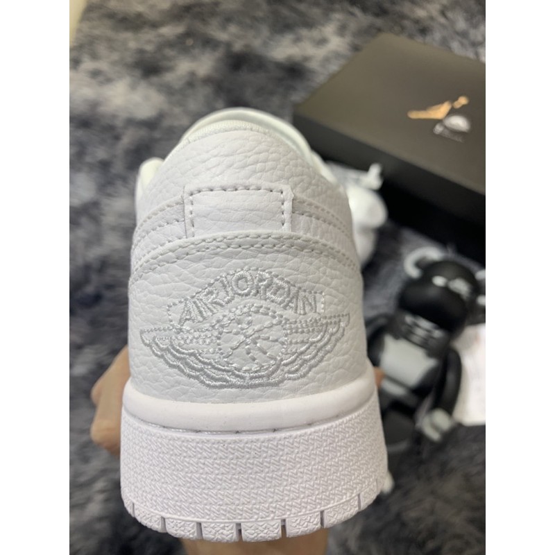 (like au + full box) Giầy thể thao da bò trắng thấp trips white 2020 cực ngầu (ảnh thật + full box)