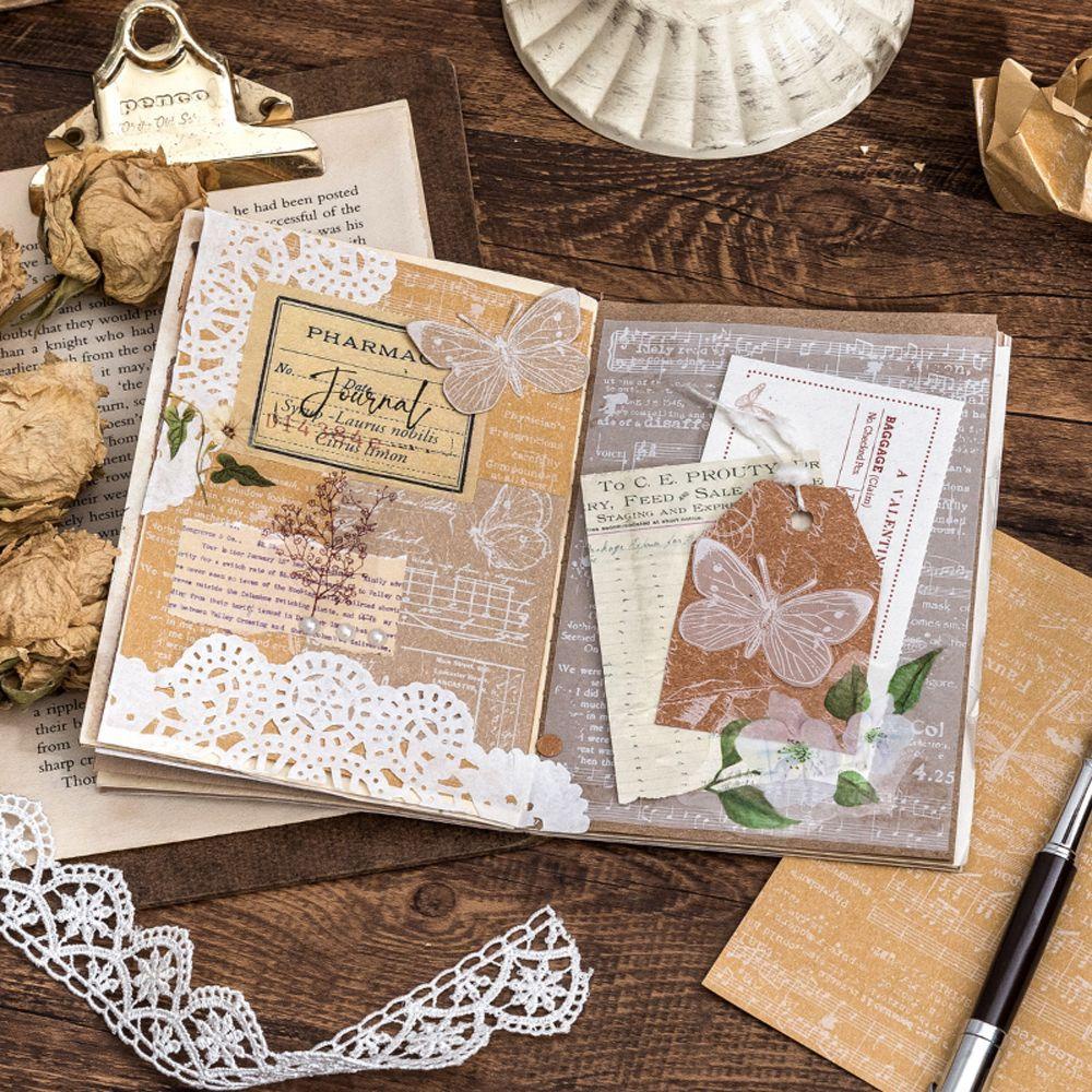 Bộ 9 Giấy Note Trang Trí Sổ Tay DIY Phong Cách Vintage