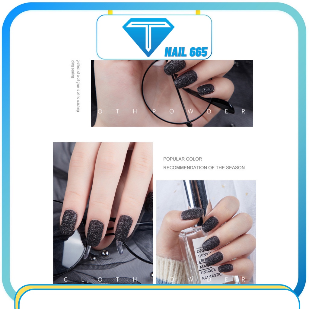 Nhũ rắc móng nail , nhũ rắc nail kim cương mịn đen trắng