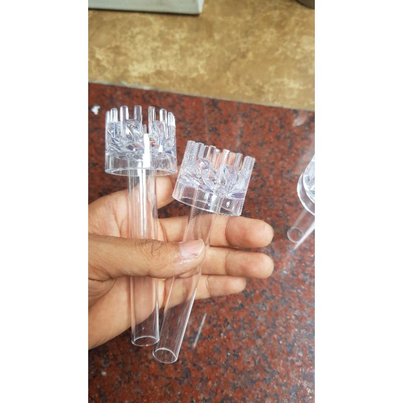 đầu lọc váng xoáy bằng acrylic - hút bụi mặt nước cho bể thủy sinh