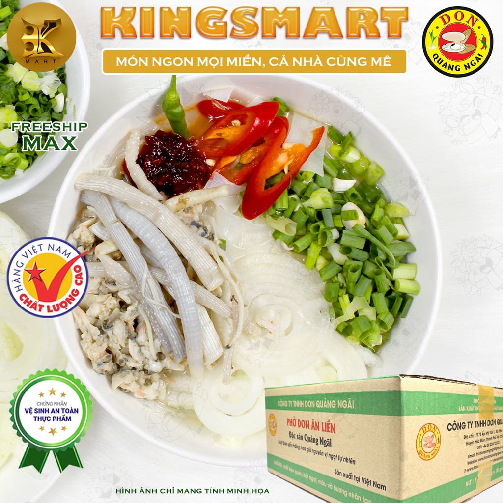 Gói Don Phở Ăn Liền 65gr - Đặc Sản Quảng Ngãi