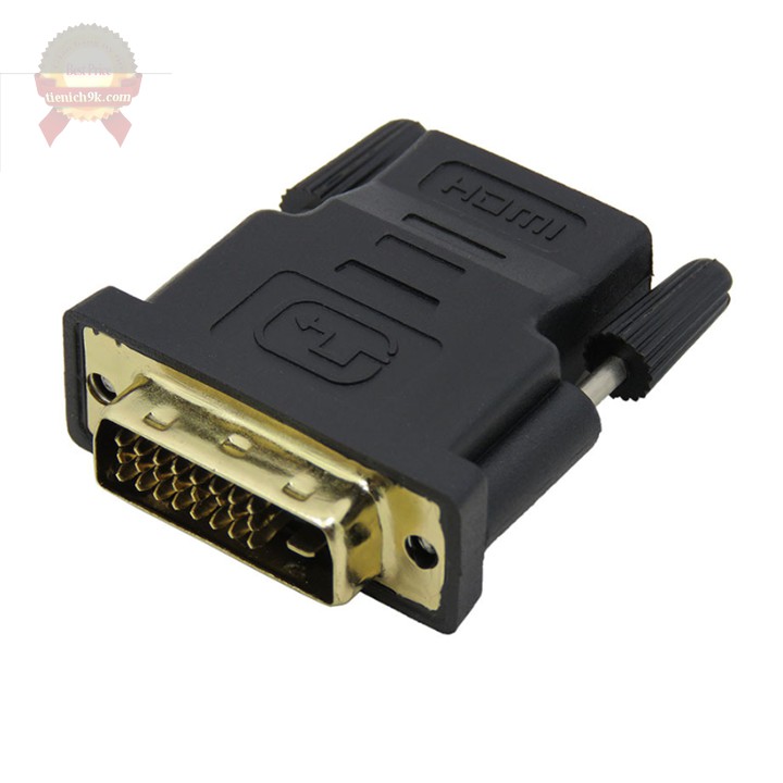 Đầu chuyển DVI 24 1 sang HDMI hai chiều đa năng màu đen