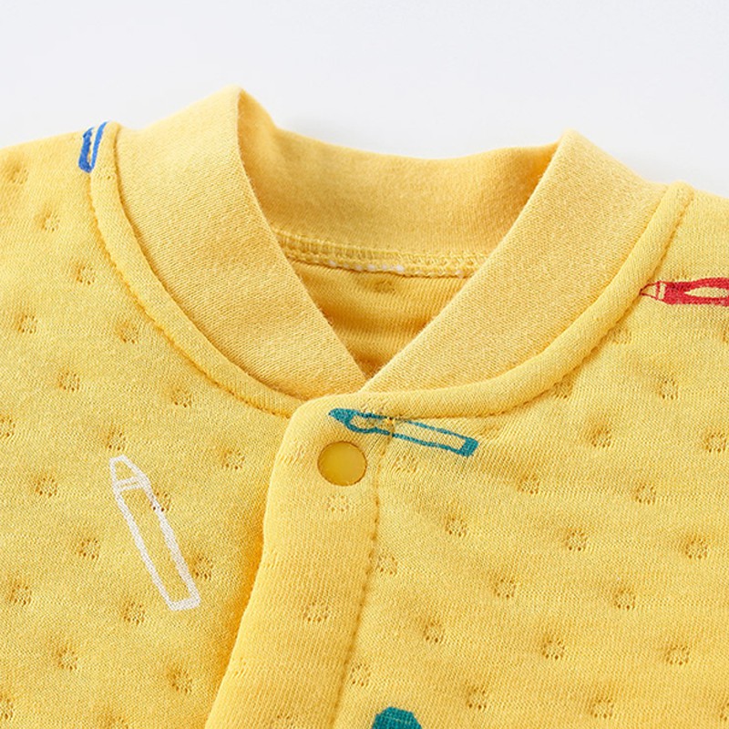 Body dài tay trần bông 3 lớp ủ ấm cho bé Trai bé gái 3-12 tháng SLTB04