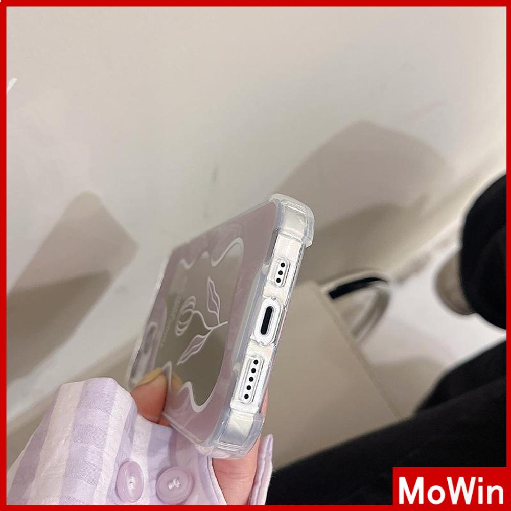 Ốp điện thoại mặt gương acrylic chống sốc họa tiết vân đá thích hợp cho iPhone 11 13 Pro Max 12 Pro Max 7+ x xr xs max