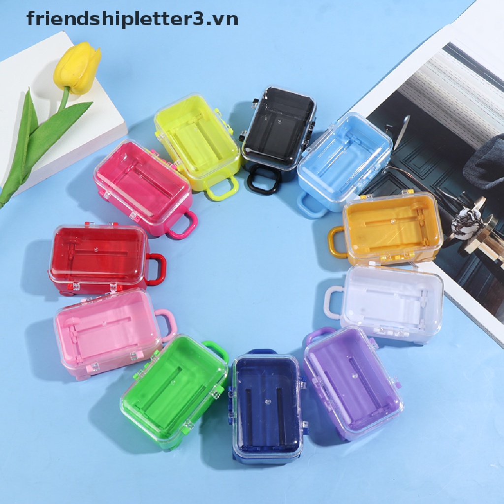 Va Li Mini Bằng Nhựa Trang Trí Nhà Búp Bê