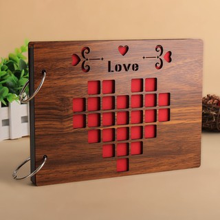 Album ảnh bìa gỗ LOVE 22x16 cm