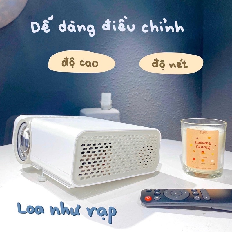 Máy chiếu phim Yg530 có kết nối không dây với điện thoại qua wifi
