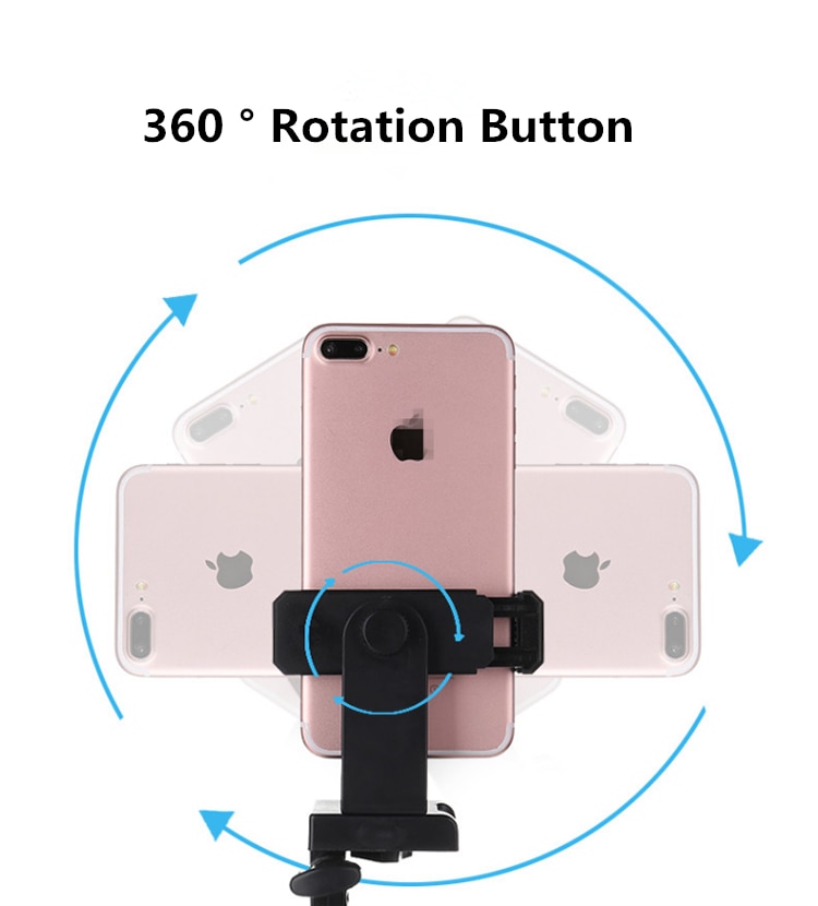 Hình ảnh Kẹp điện thoại di động gắn giá đỡ có thể xoay 360 độ với ốc vít 1/4 thích hợp cho Samsung iPhone #4