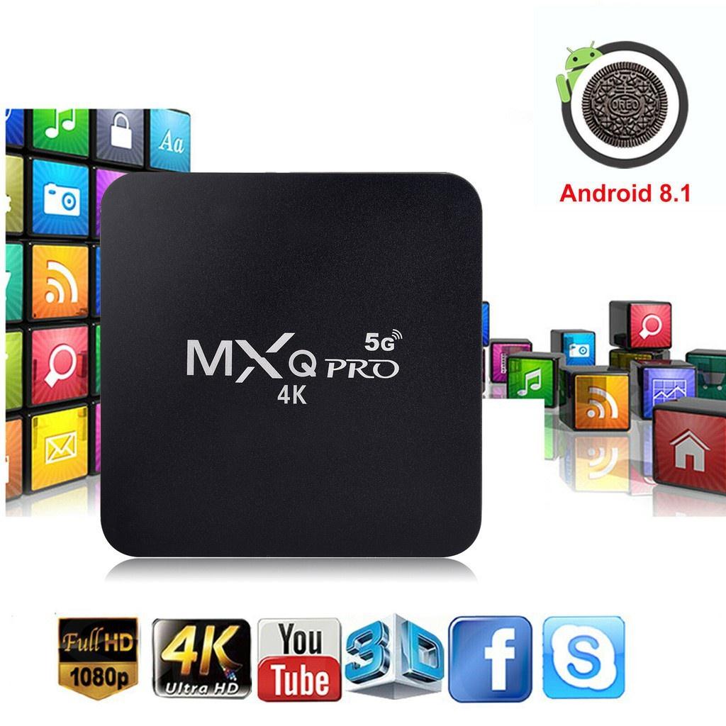 Đầu TV box MXQ Pro 5g HD 16 + 256gb 4K Android Ultra HD Android 10.0 HD WiFi 2.4G Sang 5g KèM Phụ KiệN Chuyên DụNg